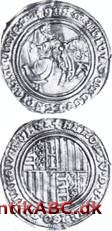 Guldmønt for Kongeriget Sicilien og Napoli udmøntet under Alfonso I 