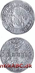 Neapolitansk sølvmønt indført 1302 eller 1304 af Karl II af Anjou