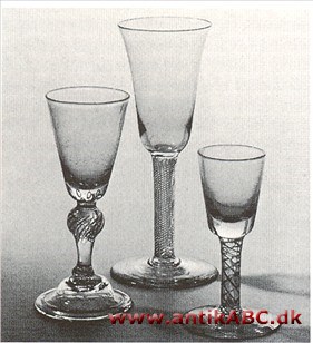 Luftspiral glasstilke