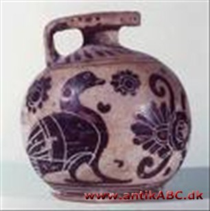 Aryballos græsk salvekrukke, næsten kugleformet