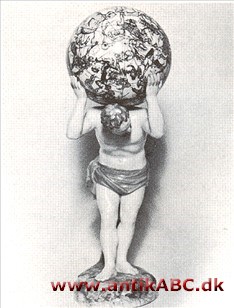 Atlant søjle eller pilaster i form af en kraftig mandsskikkelse