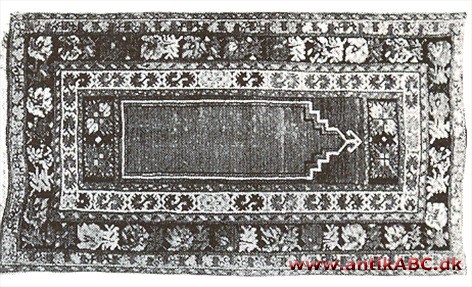 Lille tæppe hvorpå islamtroende forretter bøn