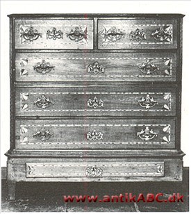 kommodelignende skuffemøbel