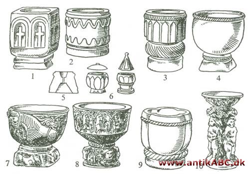 Liturgisk kar beregnet til at indeholde det vand, der er nødvendigt for at gennemføre dåbens ritual