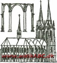  flerskibet med alle skibe af omtrent samme højde og under fælles tag