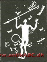   slebet eller indhugget billede på klippeflade eller sten