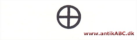  ligearmet kors indskrevet i cirkel, gammelt solsymbol; på bronzealder-helleristninger og som indvielseskors i romanske kirker