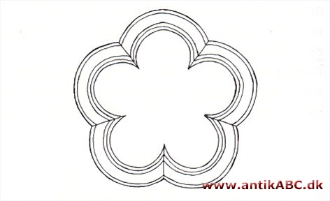 Femkløverfigur indskrivelig i en cirkel. Gotisk ornament 