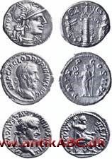  Det romerske riges hovedsølvmønt, og betegnelse for middelalderens sølvpenning