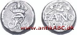 Møntenhed fra den danske koloni Trankebar på Indiens sydøstkyst