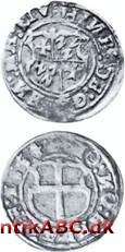 Livlandsk sølvmønt, der betyder ¼, dvs. ¼ mark og præget første gang 1516