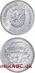 Guldmøntenhed indført i Sierra Leone 1966 