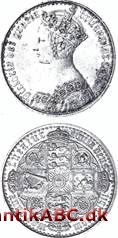 Betegnelse for den engelske crowntype præget under Dronning Victoria 1847 og 1853 