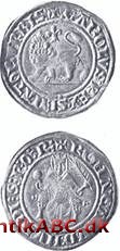 Italiensk møntenhed med betydningen stor eller bred og almen betegnelse for enhver mønt, der var større end en dobbelt denar