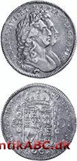 Engelsk guldmønt indført 1663 som afløser for »crown of the double rose«