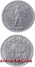 Navnet på en række svenske kobber-nødmønter fra Karl XII's tid under Den store nordiske Krig (1715-19)