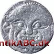 Fra begyndelsen en lille græsk sølvmønt udmøntet på Sicilien som 1/2 litra