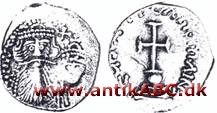 Byzantinsk sølvmønt indført 615 under Heraclius 