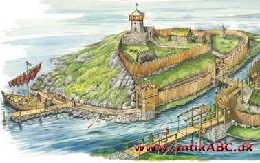 Slot i Halland, hvor der af de fredløse i en forholdsvis kort periode fra 1290-1295 er præget en mønt