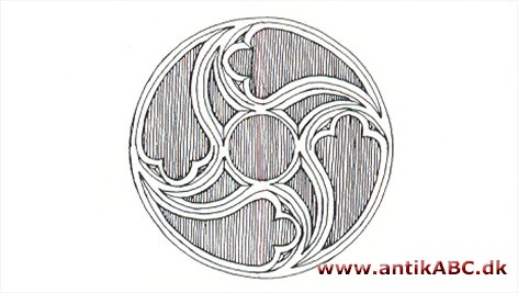  kommaformet, fiskeblære-lignende gennembrydning i sengotisk stavværk