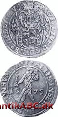 En række dalermønter præget i årene 1569-1588 under hertug Julius af Braunschweig