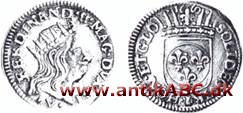 Almindeligt øgenavn for det franske sølv 5 sols stykke, der oprindelig blev præget fra 1643 under Louis XIV 