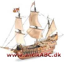  tremastet, væbnet handelsskib med højt agterparti 