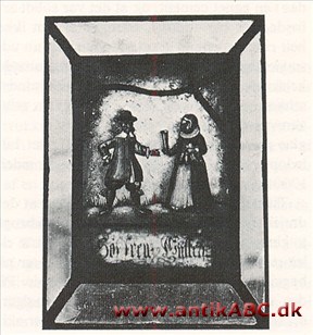 Maleri med gennemskinnelige smeltefarver på glas