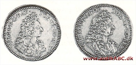 Tronskiftemønter: Siden 1670 har der ved de fleste tronskifter i Danmark været tradition for ikke at præge en dødsmønt, men en tronskiftemønt