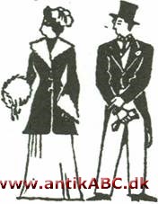  jaket: enradet herrejakke med lange, afrundede skøder, og kort damejakke