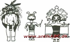 kachina er puebloindianeres navn på mange slags overnaturlige væsner; afdøde, regnånder etc., og dukker som repræsenterer disse