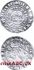 Pragergroschen er præget fra ca. 1300 efter fransk forbillede med dobbelt omskrift række (gros tournois) af Wenzel II af Bøhmen