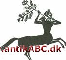 kentaur; græsk sagnvæsen, hest med menneskekrop og -hoved