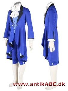 livré (fransk af livrer, udlevere) tjenerdragt i herskabshusets farver 16-1700-tallet