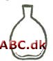 Flad dråbeformet brændevinsflaske med kort hals, anvendt fra 1600- til 1900-tallet. Også fremstillet i mange andre former og i et utal af farver