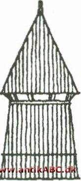 klokkestabel, fritstående træstillads eller -tårn ved kirke hvori klokken er ophængt