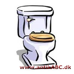 kloset (af oldfransk lille aflukke) = lokum, retirade, hemmelighed, das, WC