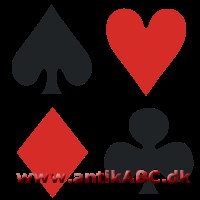 De fire kulører i et almindeligt kortspil