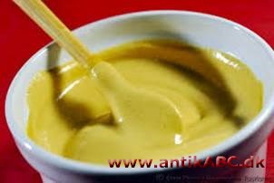 moutarde (fransk sennep) grøngul farve