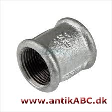 Samlemuffe i jern eller plastic, til at samle rør og ledninger med