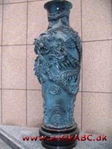 orientalskblå, livlig grønlig blå farve