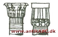 papyrussøjle, ægyptisk søjleform efterlignende papyrusplanten