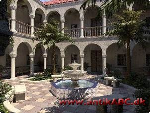 patio (af spansk patere, ligge åben) den indre gård i spanske og sydamerikanske huse