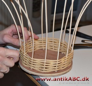 peddigrør tynd stængel af marv af slyngplante, rotangpalme, Calamus rotana, til kurvefletning etc.