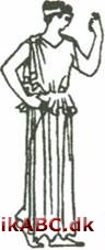 peplos, peplon (græsk) det doriske kvindegevandts overklædning