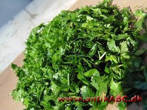 persillegrøn farve, mørk olivengrøn