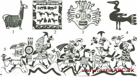 peruansk kunst, stenskulptur, keramik, tekstiler, guldarbejde fra: Chavinkultur i sidste årtusind før vor tidsregning i Nordperu