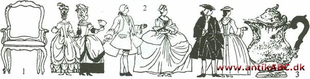 rokoko (afledet af: rocaille), som kunsthistorisk betegnelse i brug fra omkring 1840; stilart i Frankrig 1720-60