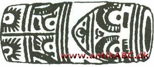 rullesegl, cylinder med indskæringer til at give aftryk i vådt ler, i det gamle Mesopotamien og i de mellemamerikanske kulturer