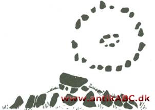 runddysse, grav fra yngre stenalder med rund stenindhegning